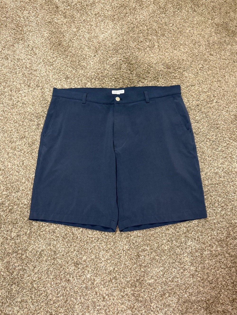 Peter Millar Shackleford Performance Hybrid Shorts Mens 38 Blue Golf Performance